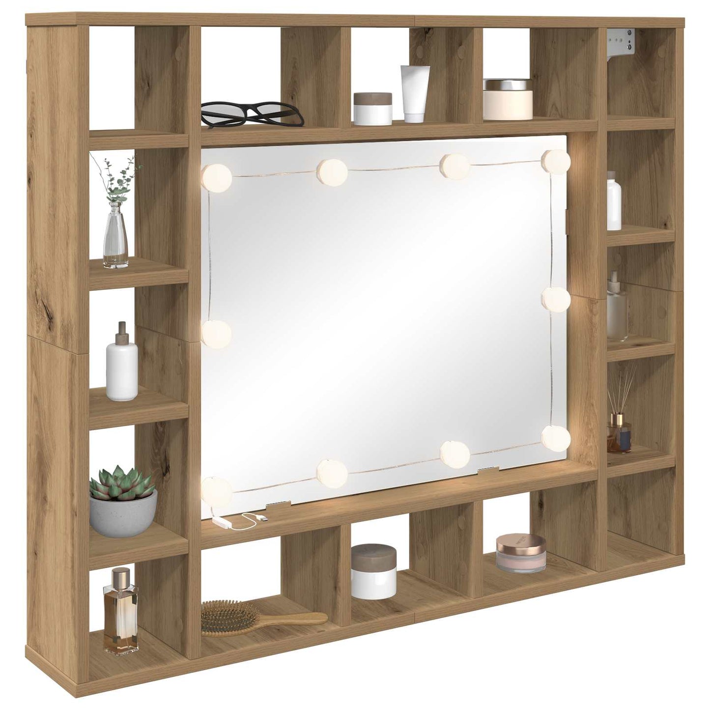 Mirror Lights White 4.5 x 4.5 x 4.7 cm Plastic