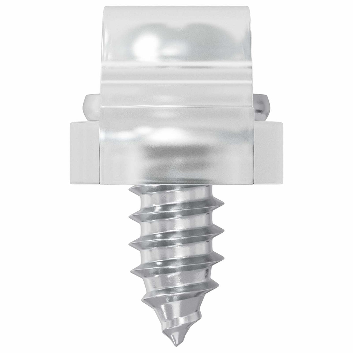 LED Strip Clips 23.8 mm 12 pcs Transparent Plastic and Iron