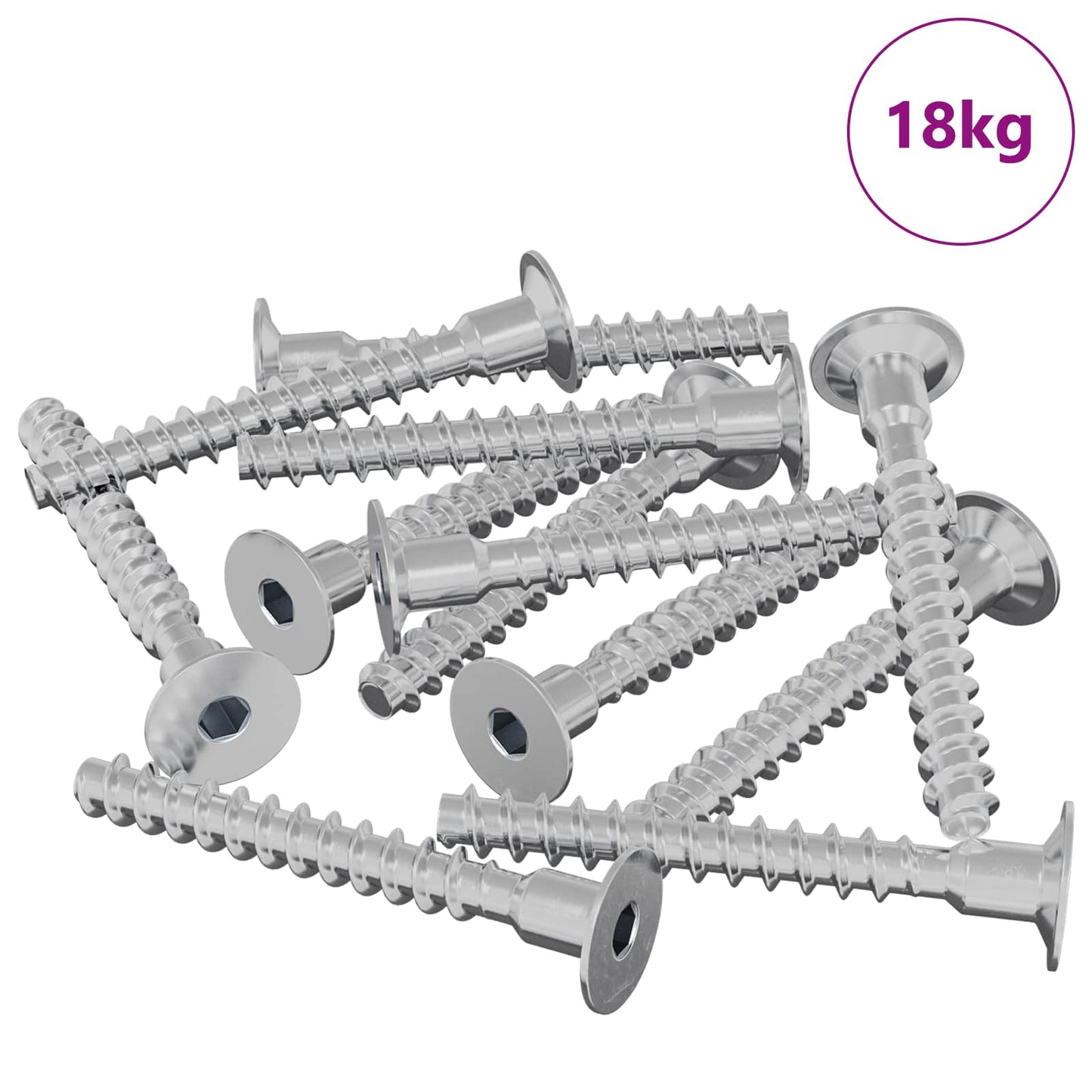 Screw 5143 pcs Zinc-coated 5 x 40 mm Iron