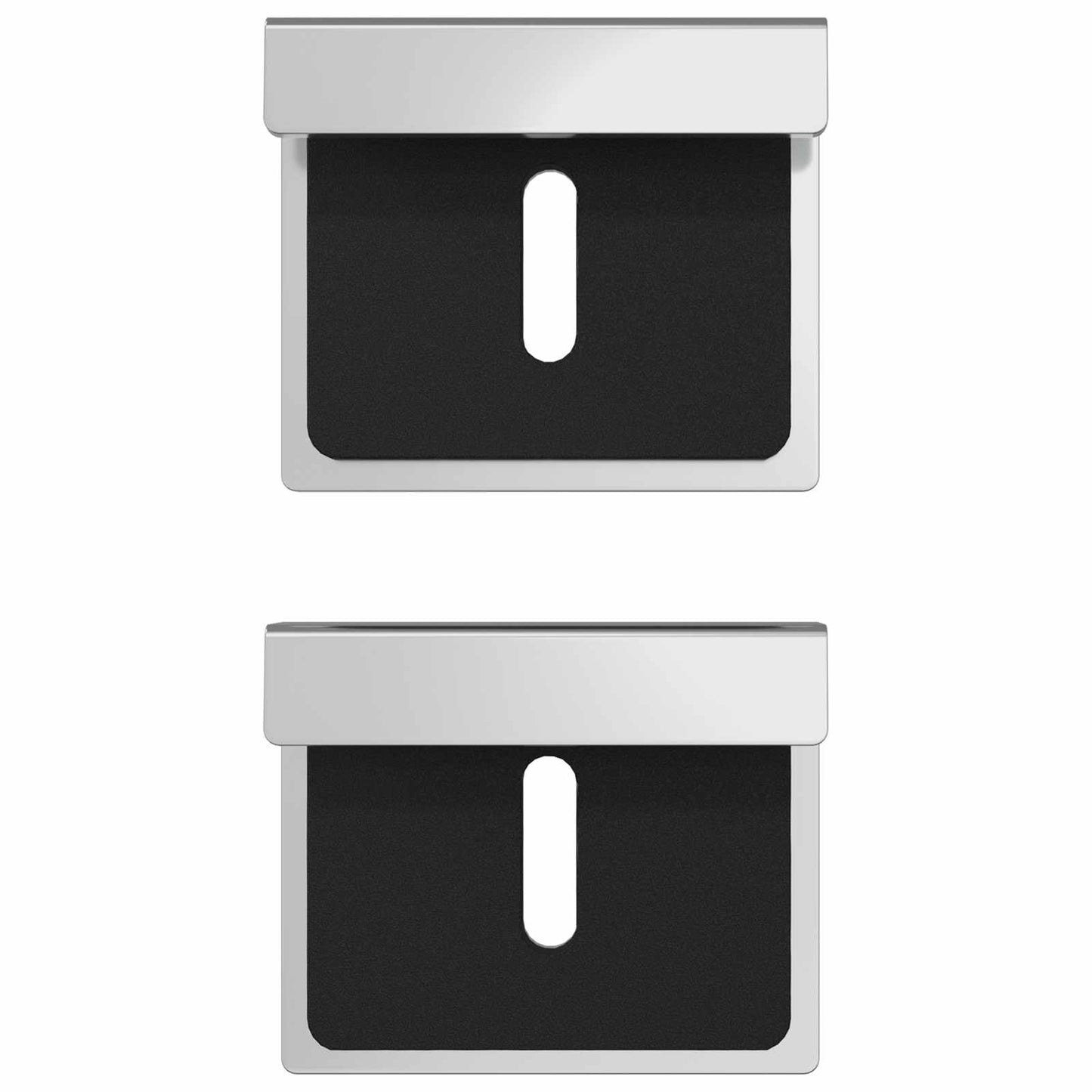 Mirror Hold Bracket 340 pcs Nickel 35 x 30 x 8.3 mm Steel