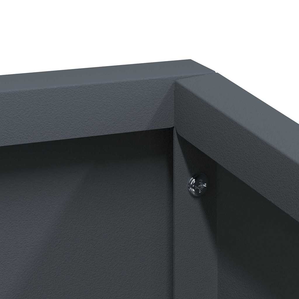 Garden Planter Anthracite 60 x 60 x 50 cm Cold-rolled Steel