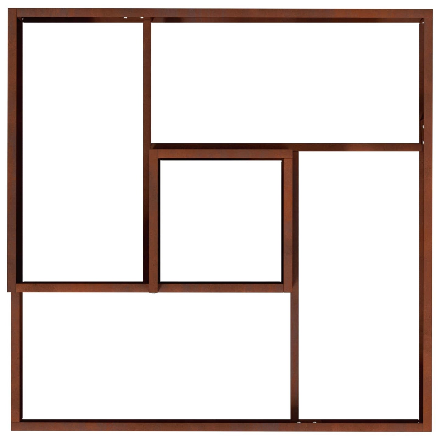 Garden Planter Brown 80 x 80 x 50 cm Weathering Steel