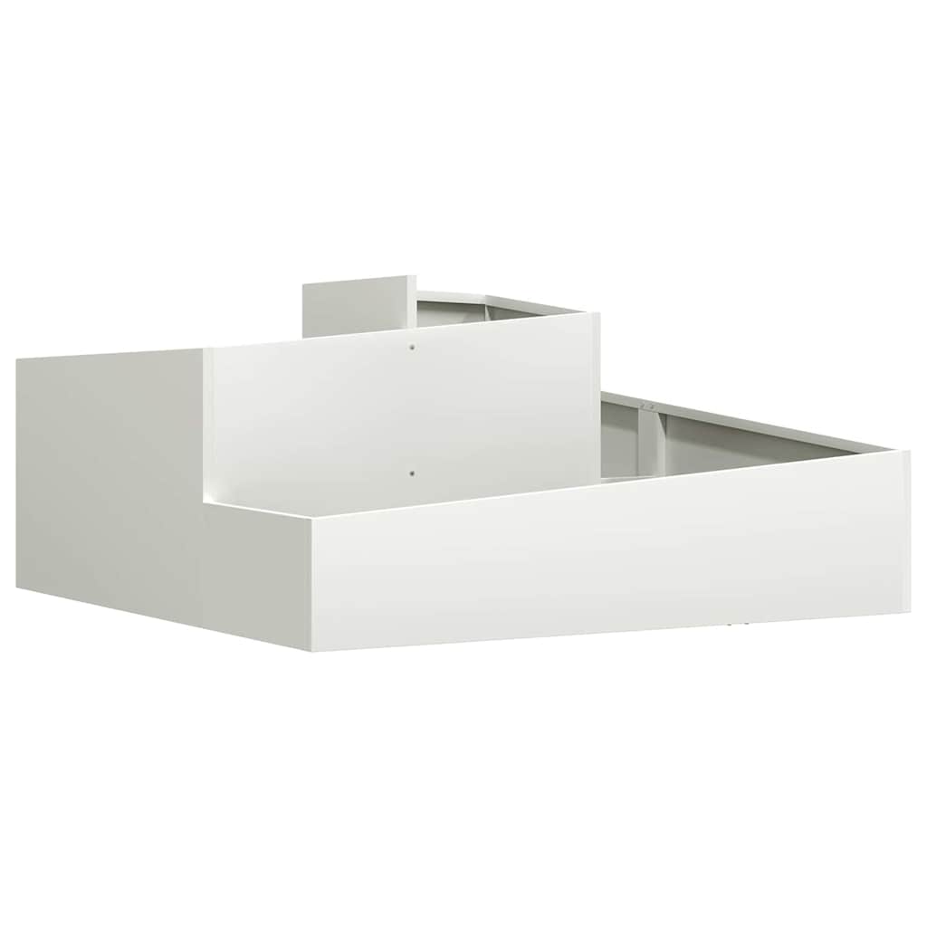 Garden Planter White 100 x 100 x 50 cm Cold-rolled Steel