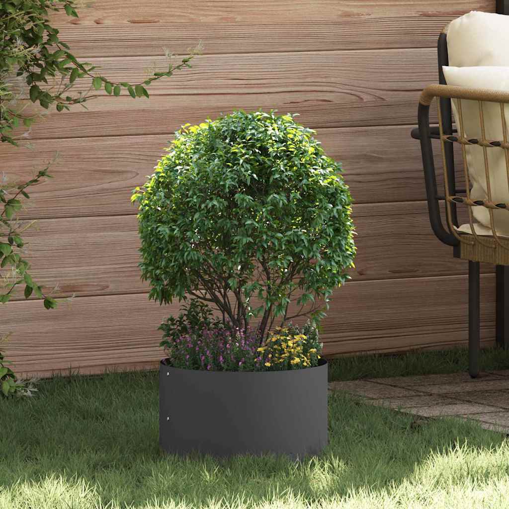 Planter Ring Black 30 x 30 x 20 cm Cold-rolled Steel