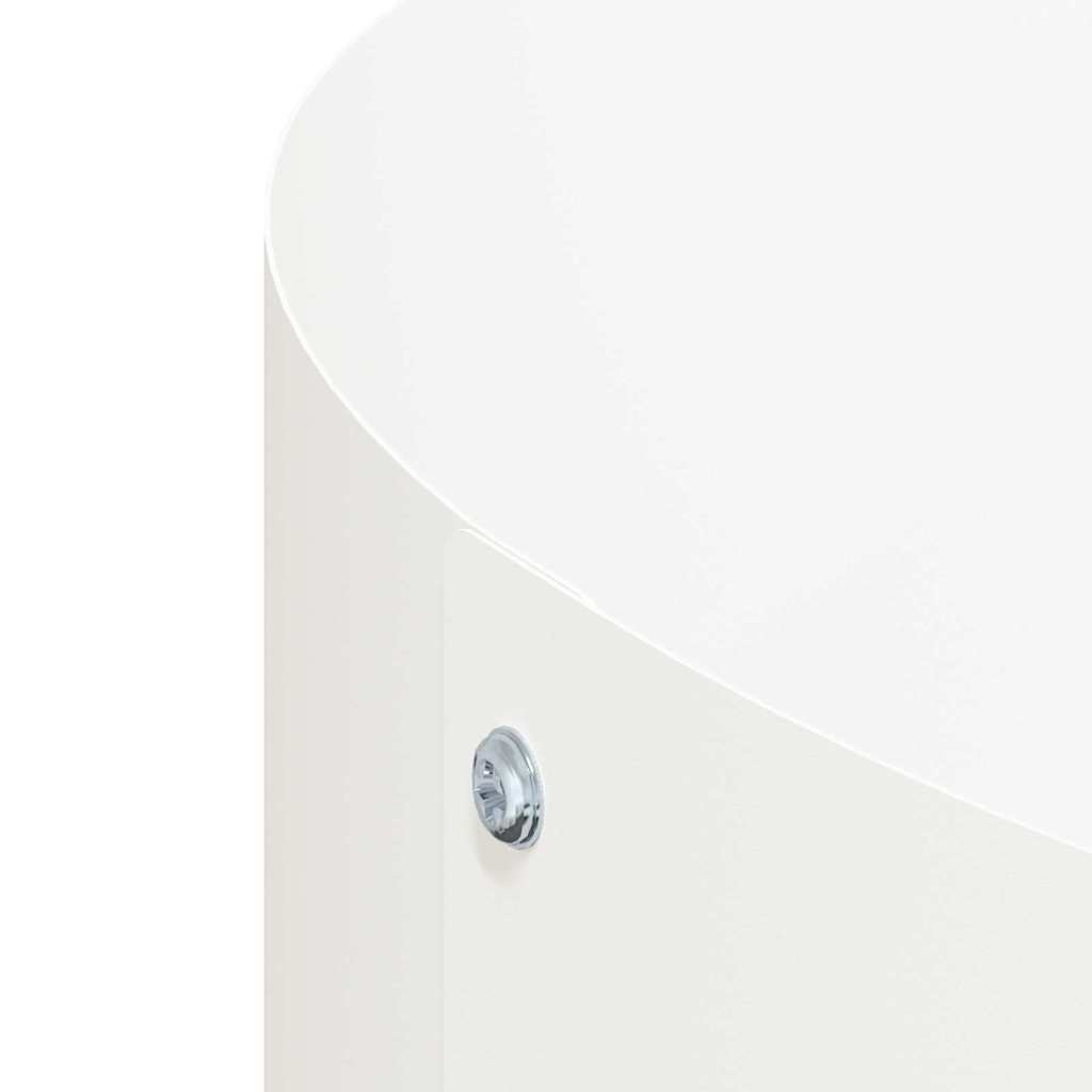 Planter Ring White 30 x 30 x 20 cm Cold-rolled Steel