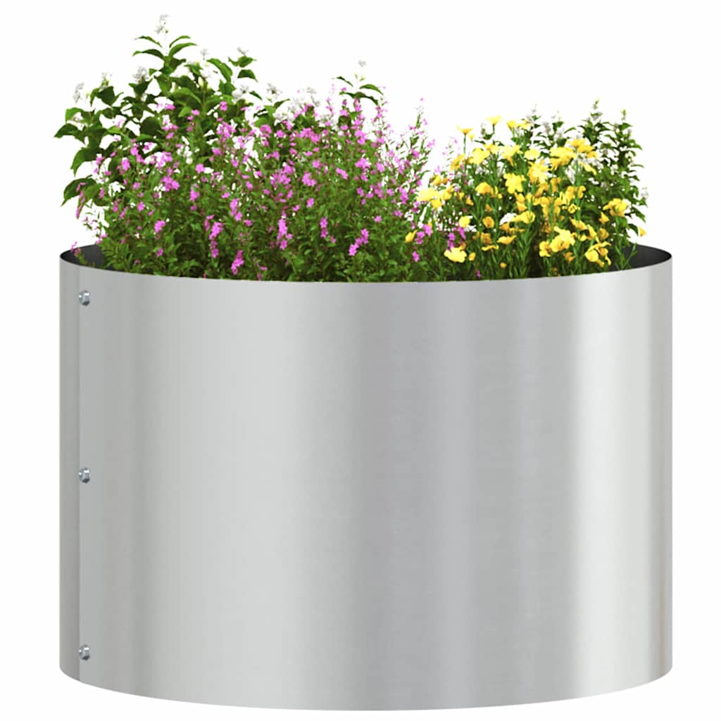 Planter Ring Silver 30 x 30 x 20 cm Galvanised Steel