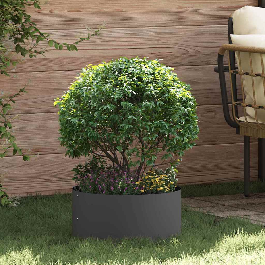 Planter Ring Black 40 x 40 x 20 cm Cold-rolled Steel