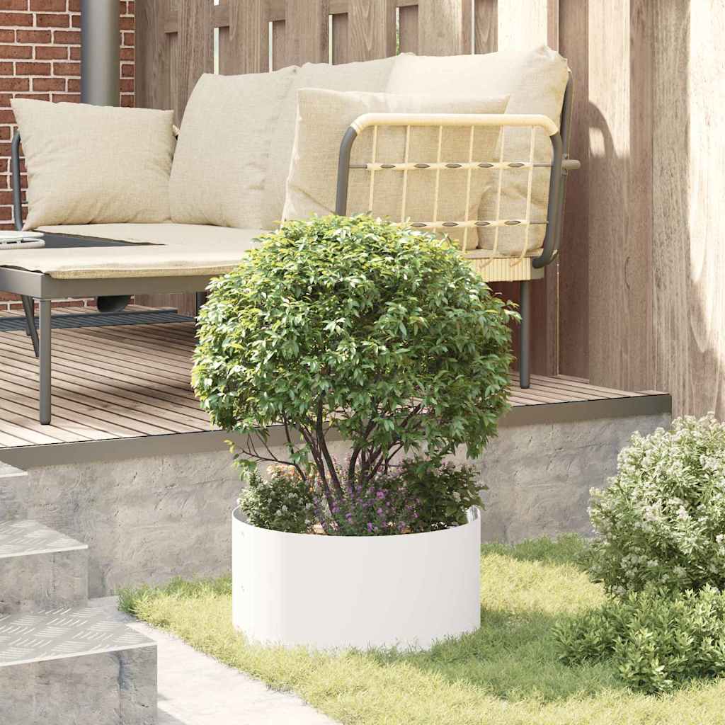 Planter Ring 5 pcs White 40 x 40 x 20 cm Cold-rolled Steel