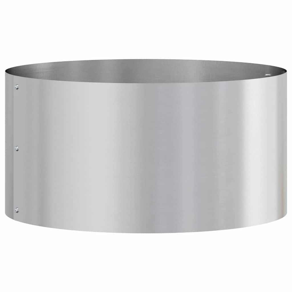 Planter Ring Silver 40 x 40 x 20 cm Galvanised Steel