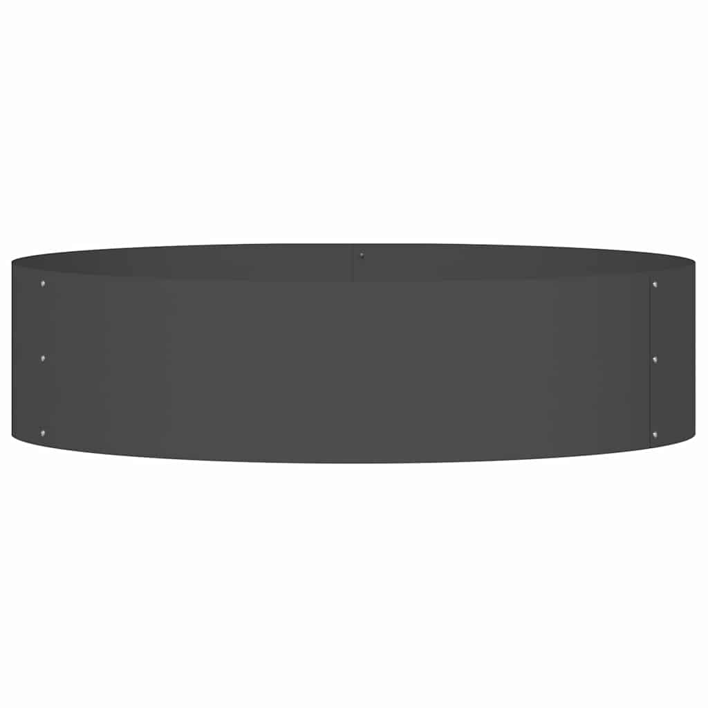 Planter Ring Black 80 x 80 x 20 cm Cold-rolled Steel