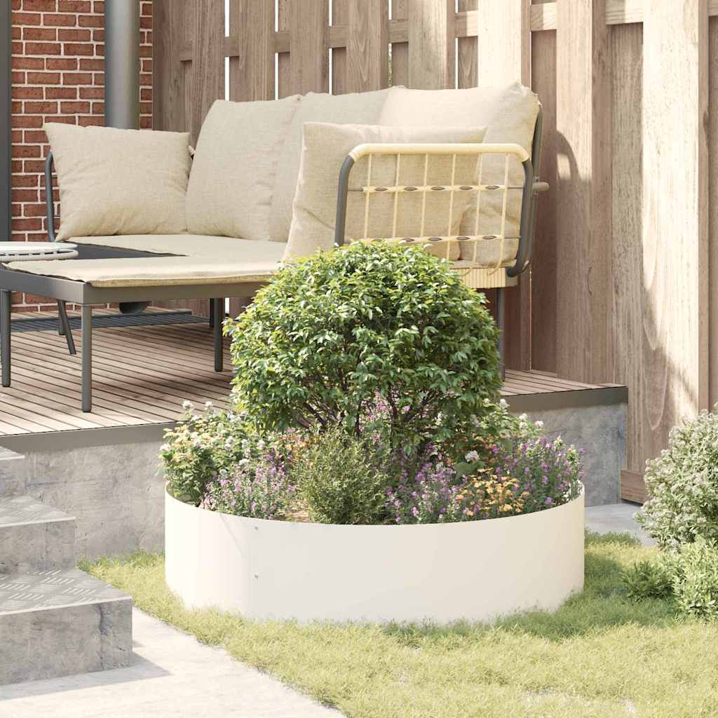 Planter Ring 5 pcs White 80 x 80 x 20 cm Cold-rolled Steel