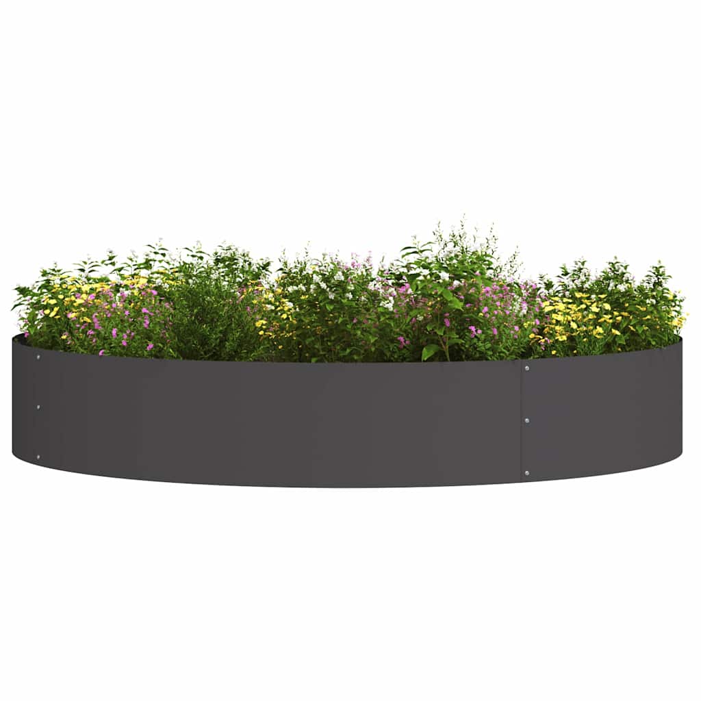 Planter Ring Black 120 x 120 x 20 cm Cold-rolled Steel