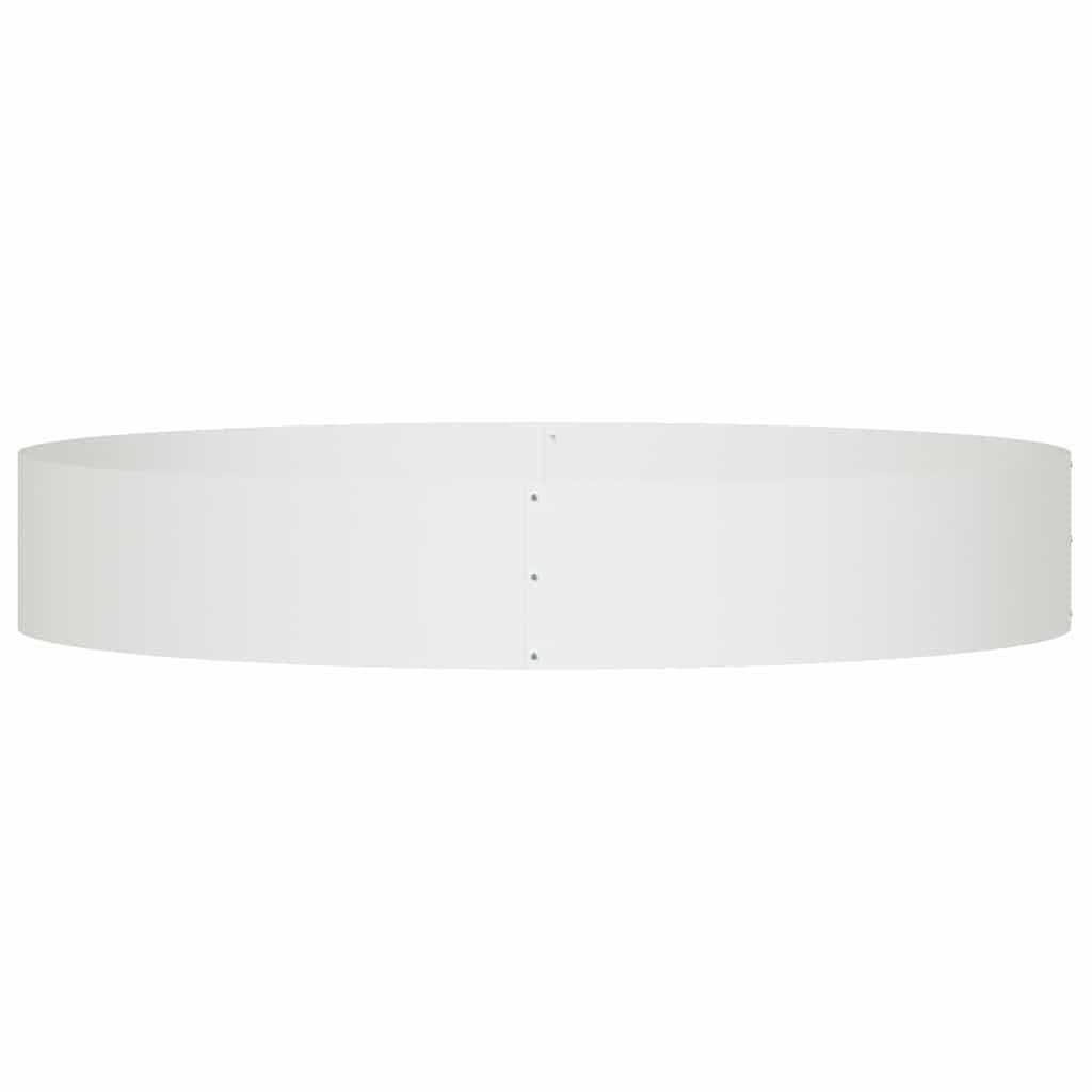 Planter Ring White 120 x 120 x 20 cm Cold-rolled Steel