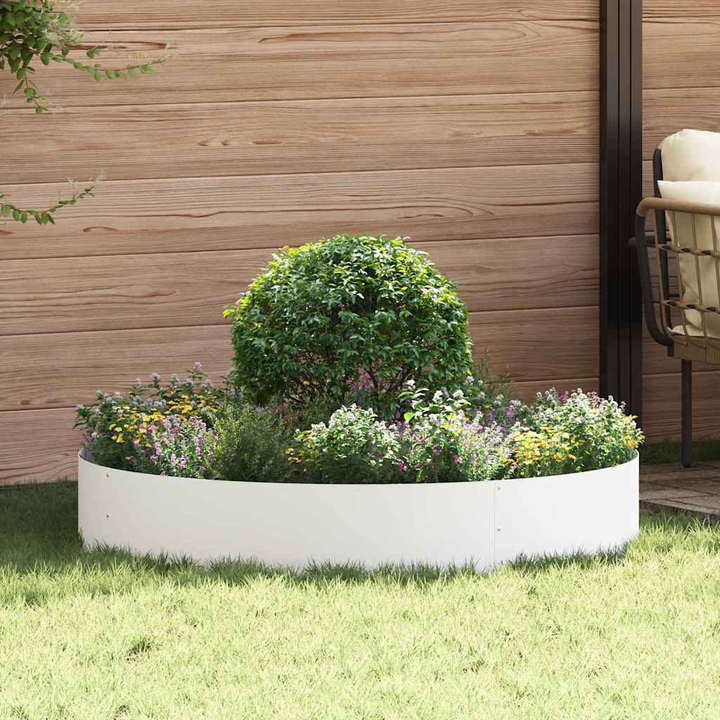 Planter Ring 5 pcs White 120 x 120 x 20 cm Cold-rolled Steel