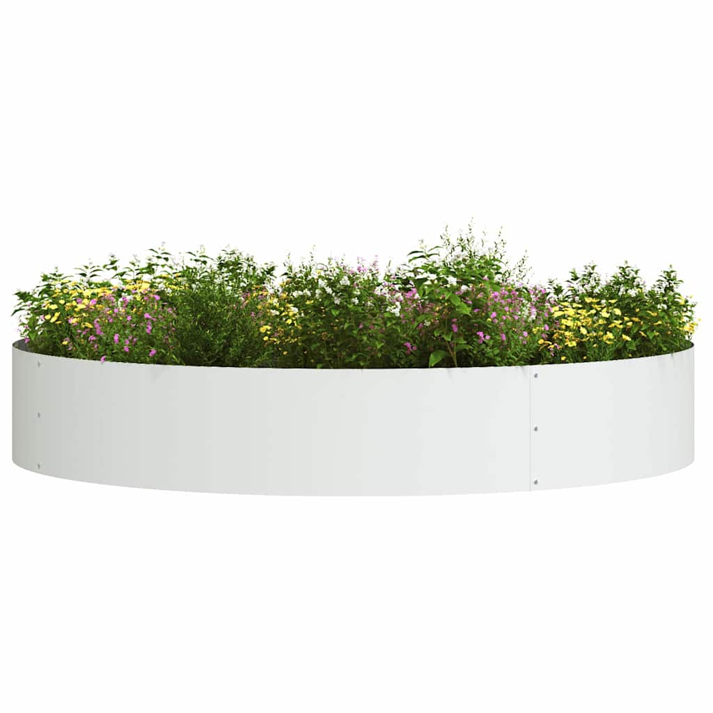 Planter Ring 5 pcs White 120 x 120 x 20 cm Cold-rolled Steel