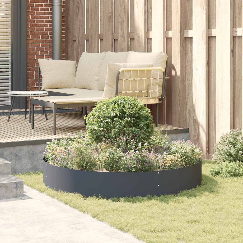 Planter Ring Anthracite 120 x 120 x 20 cm Cold-rolled Steel