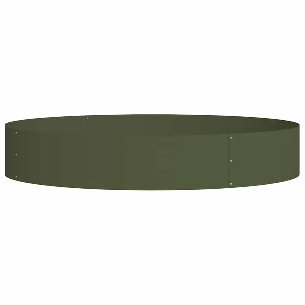 Planter Ring 5 pcs Olive Green 120 x 120 x 20 cm