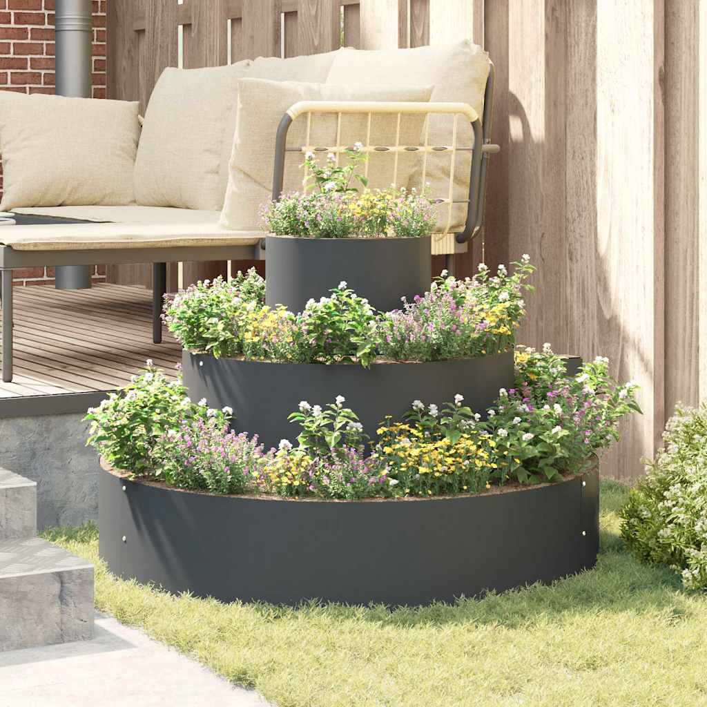 Garden Planter Anthracite 90 x 90 x 20 cm Cold-rolled Steel