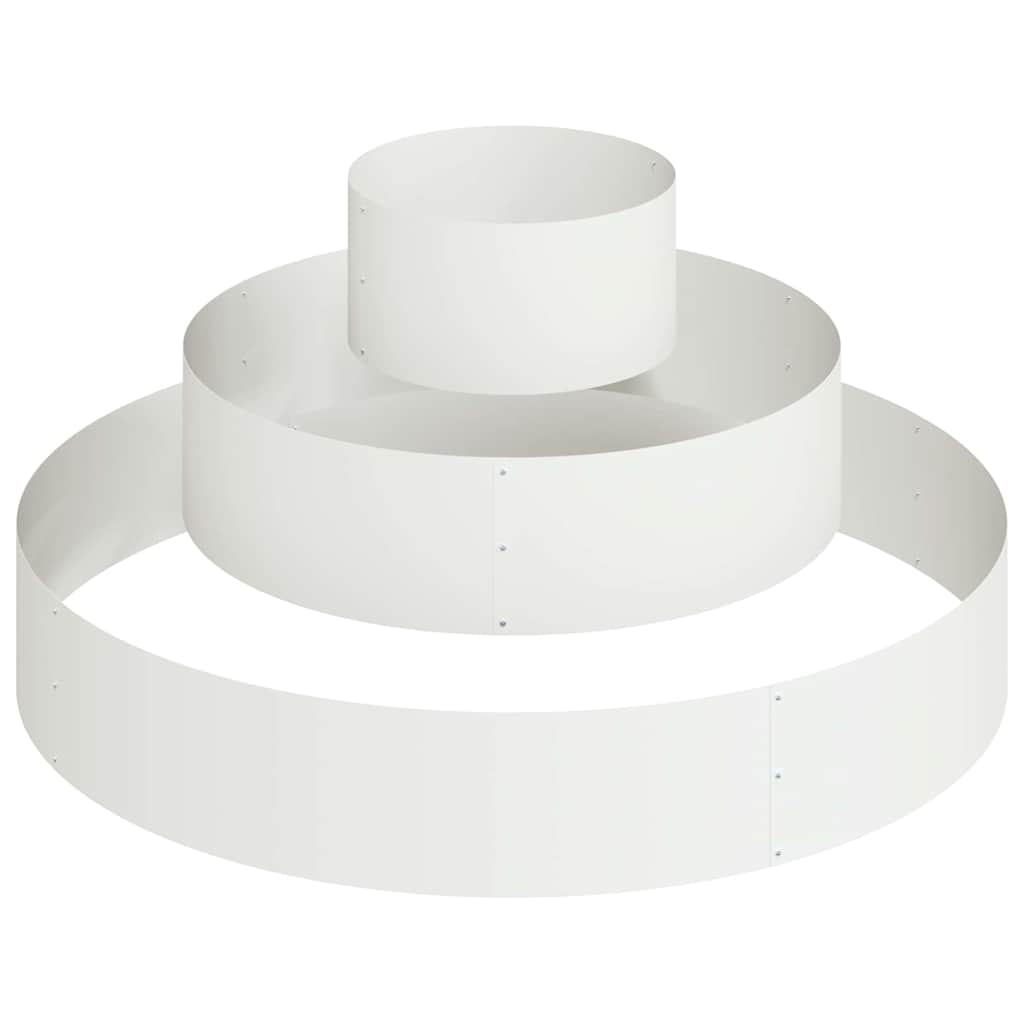Garden Planter White 120 x 120 x 20 cm Cold-rolled Steel