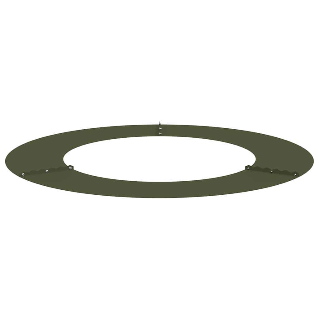 suitable for Flat Tree Rings 5 pcs Olive green Ø50 / 80 cm Steel