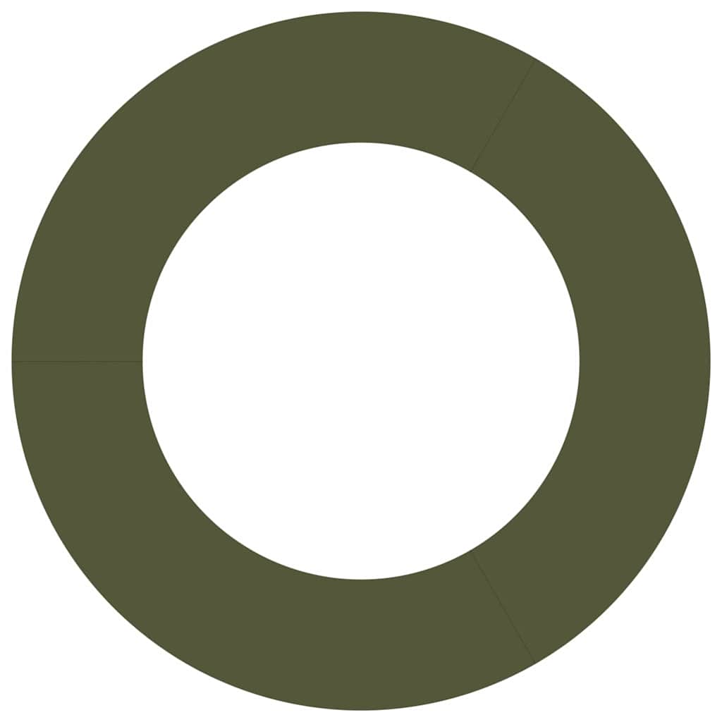 suitable for Flat Tree Rings 5 pcs Olive green Ø50 / 80 cm Steel