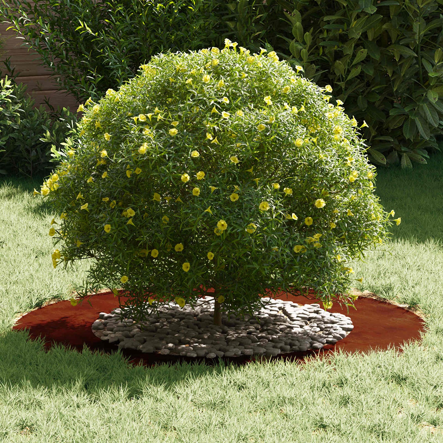 suitable for Flat Tree Ring Brown Ø50 / 80 cm Weathering Steel