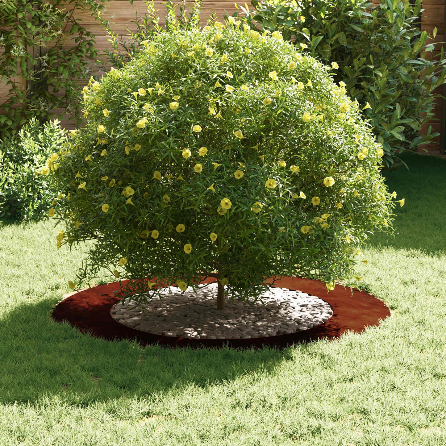 suitable for Flat Tree Rings 5 pcs Brown Ø60 / 90 cm