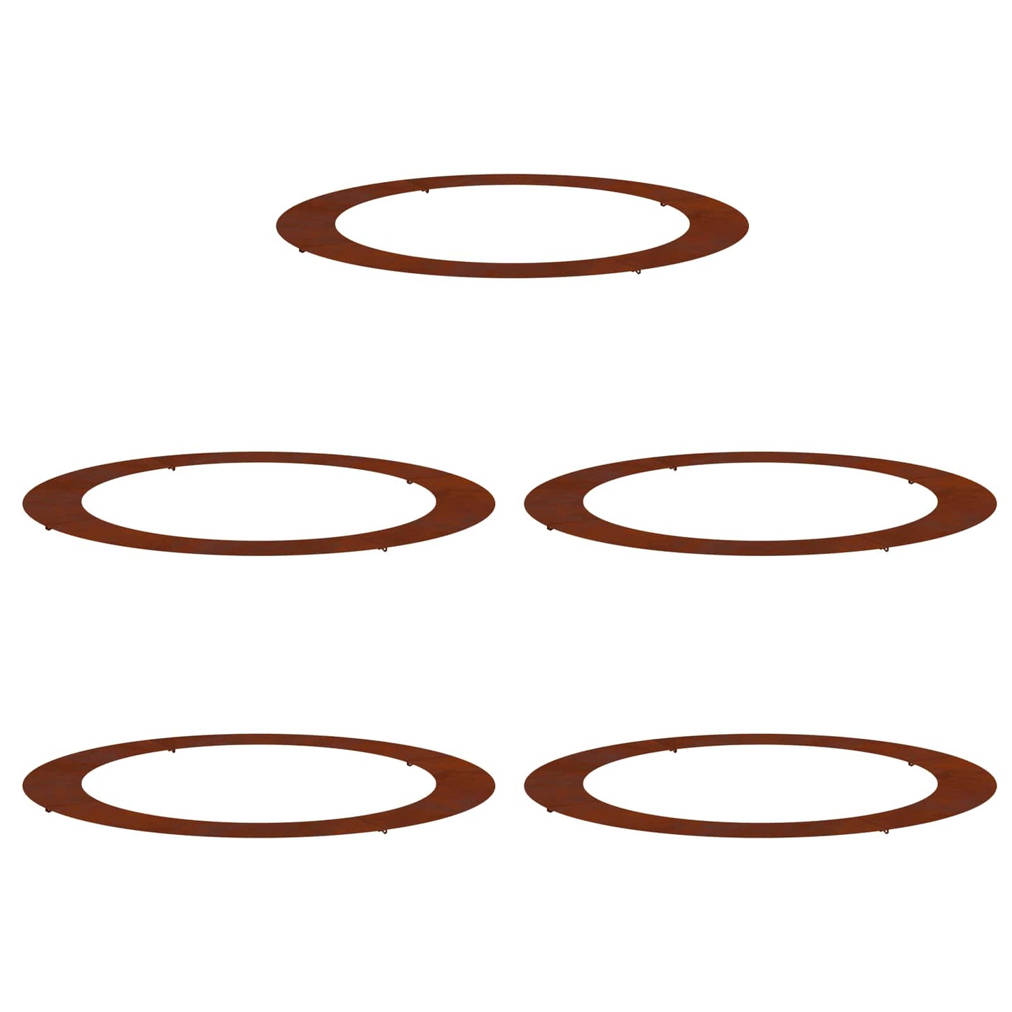 suitable for Flat Tree Rings 5 pcs Brown Ø90 / 120 cm