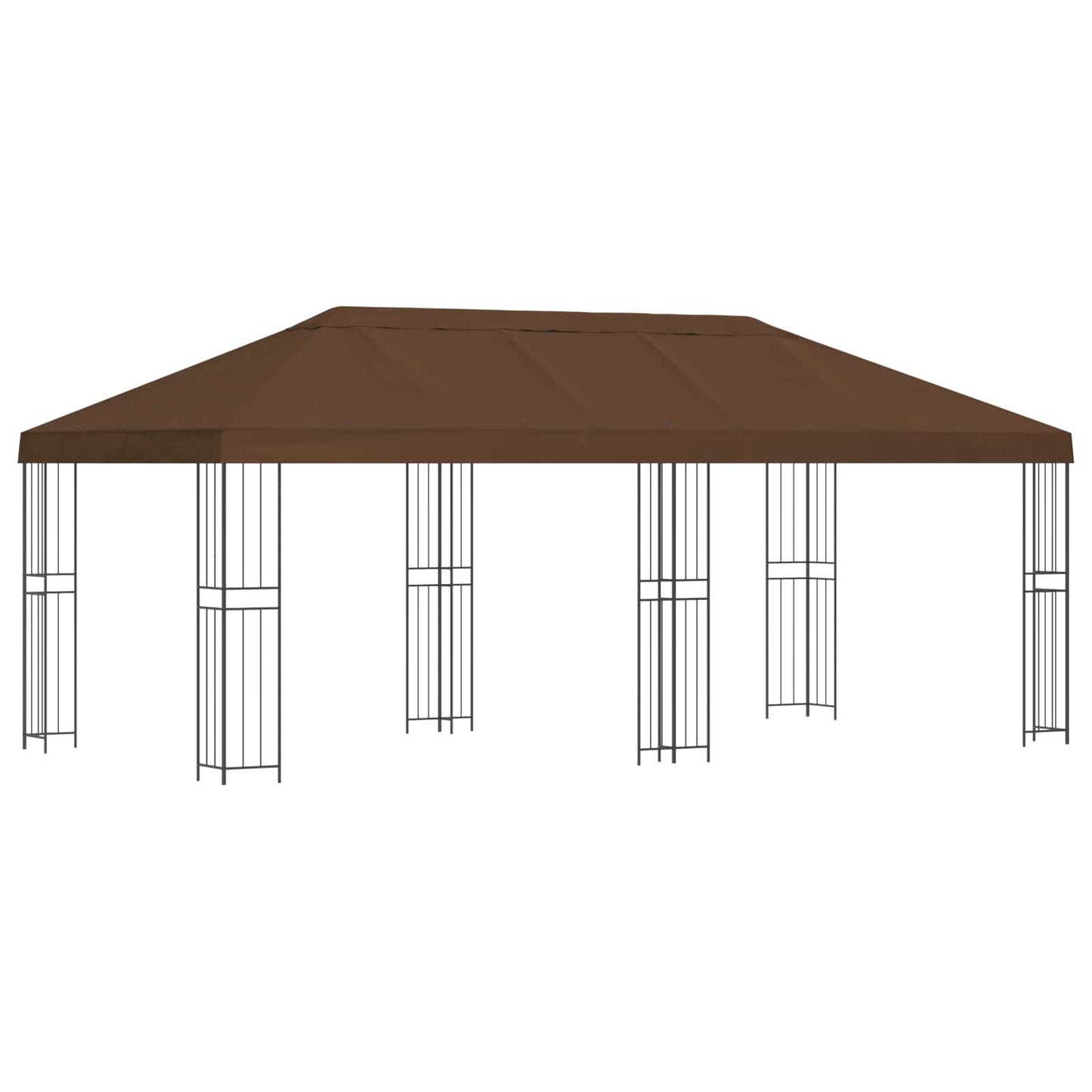 6 x 3 m Brown Polyester and Steel 190