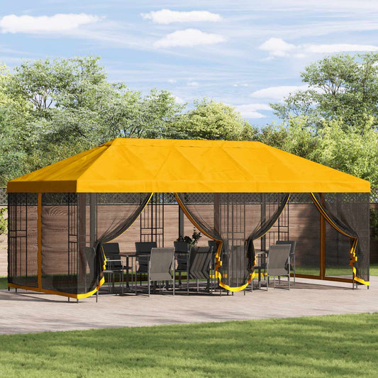 6 x 3 m Yellow Polyester and Steel 190 gsm