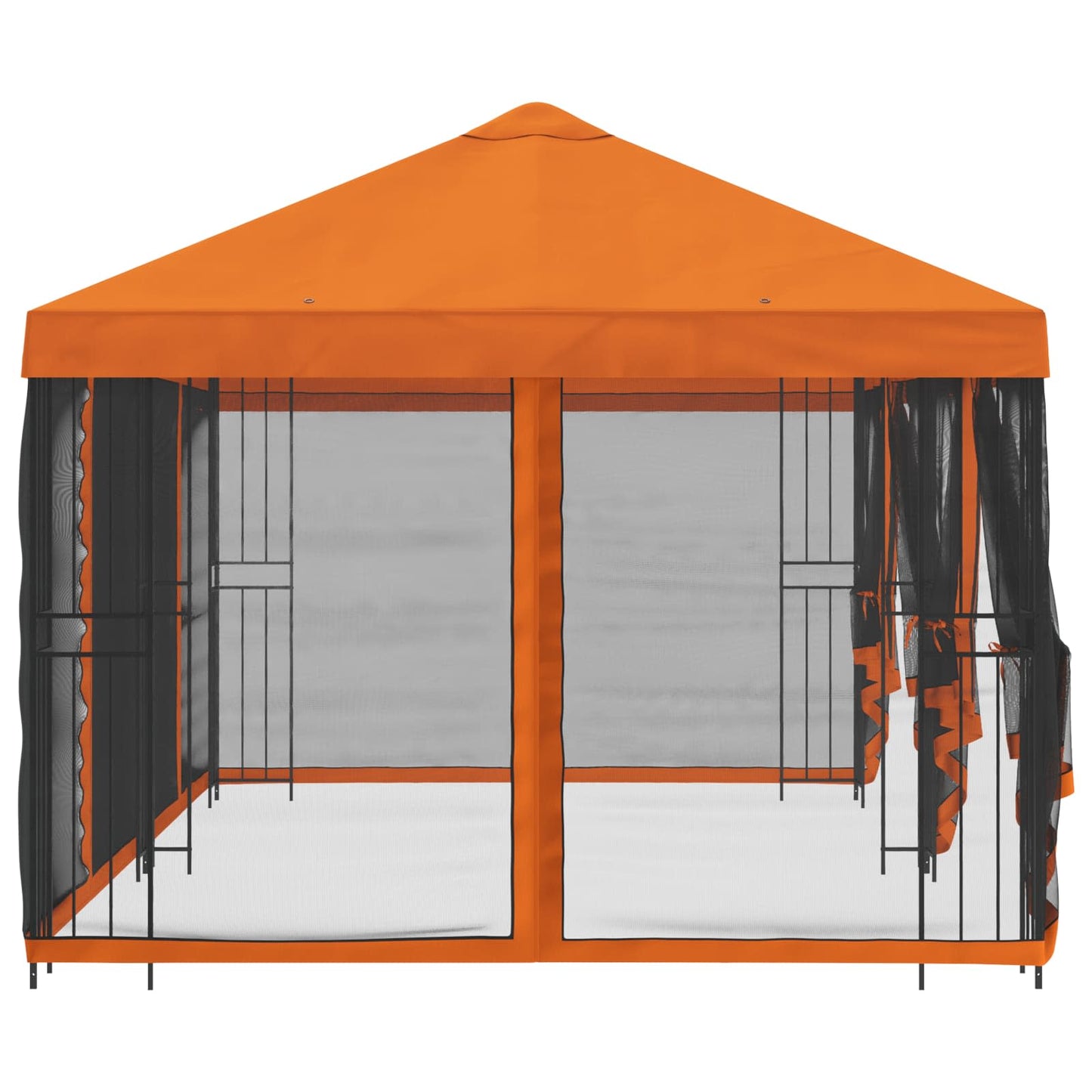 6 x 3 m Orange Polyester and Steel 190 gsm