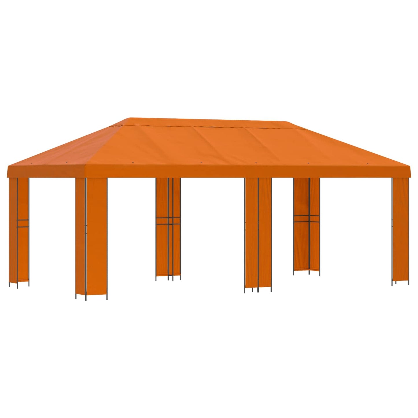 Garden Gazebo 6 x 3 m Orange Polyester and Steel 190