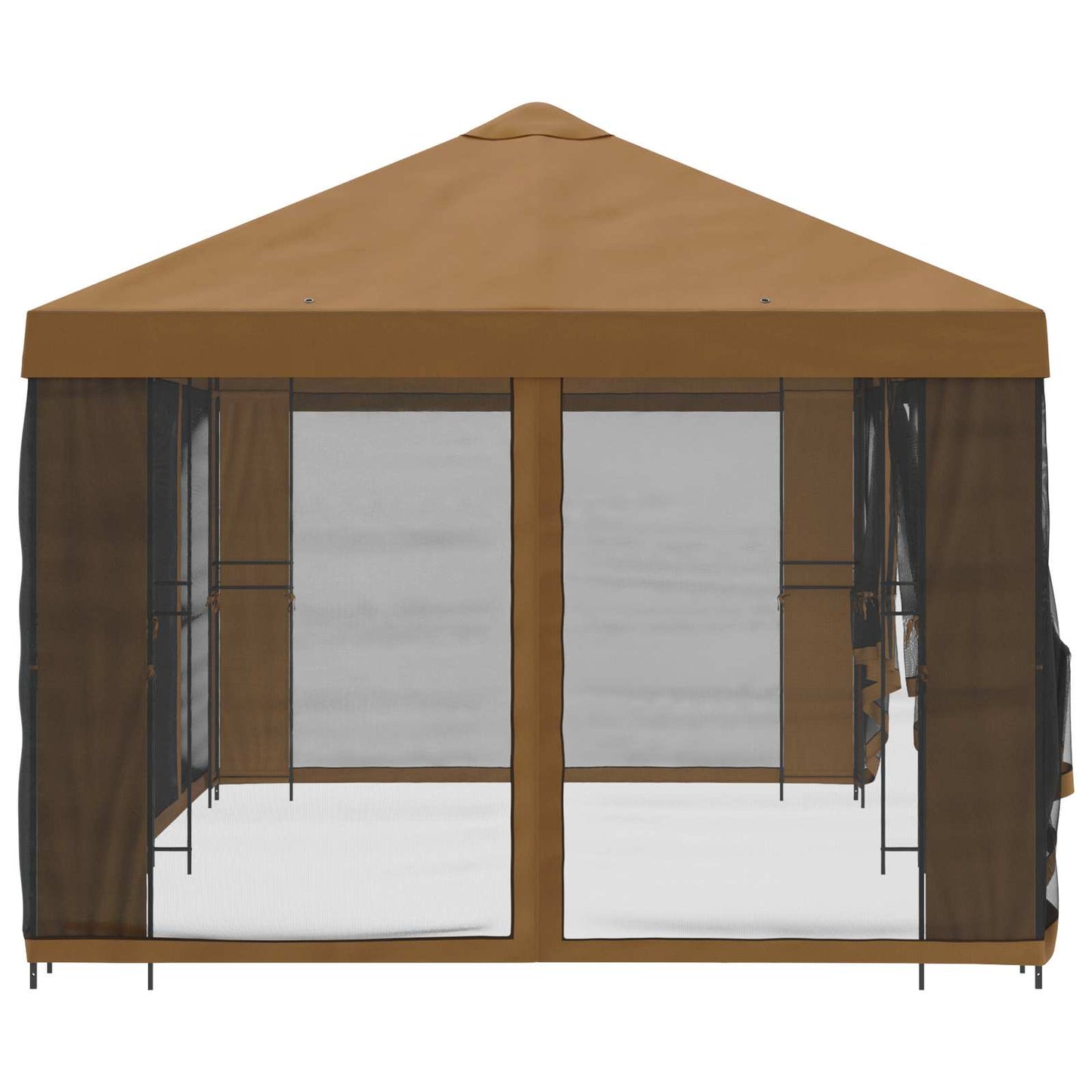 6 x 3 m Beige Polyester and Steel 190