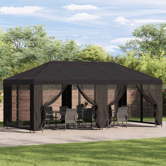 Garden Gazebo with Sidewalls 6 x 3 m Anthracite