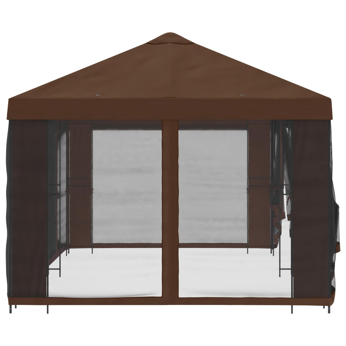 6 x 3 m Brown Polyester and Steel 190