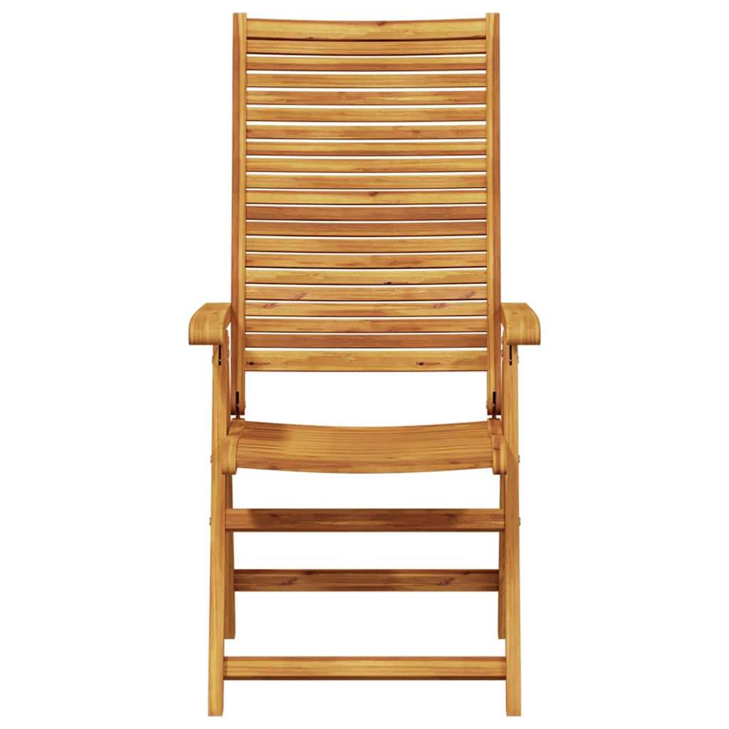 Garden Dining Set Folding 3 pcs Brown Solid Acacia Wood