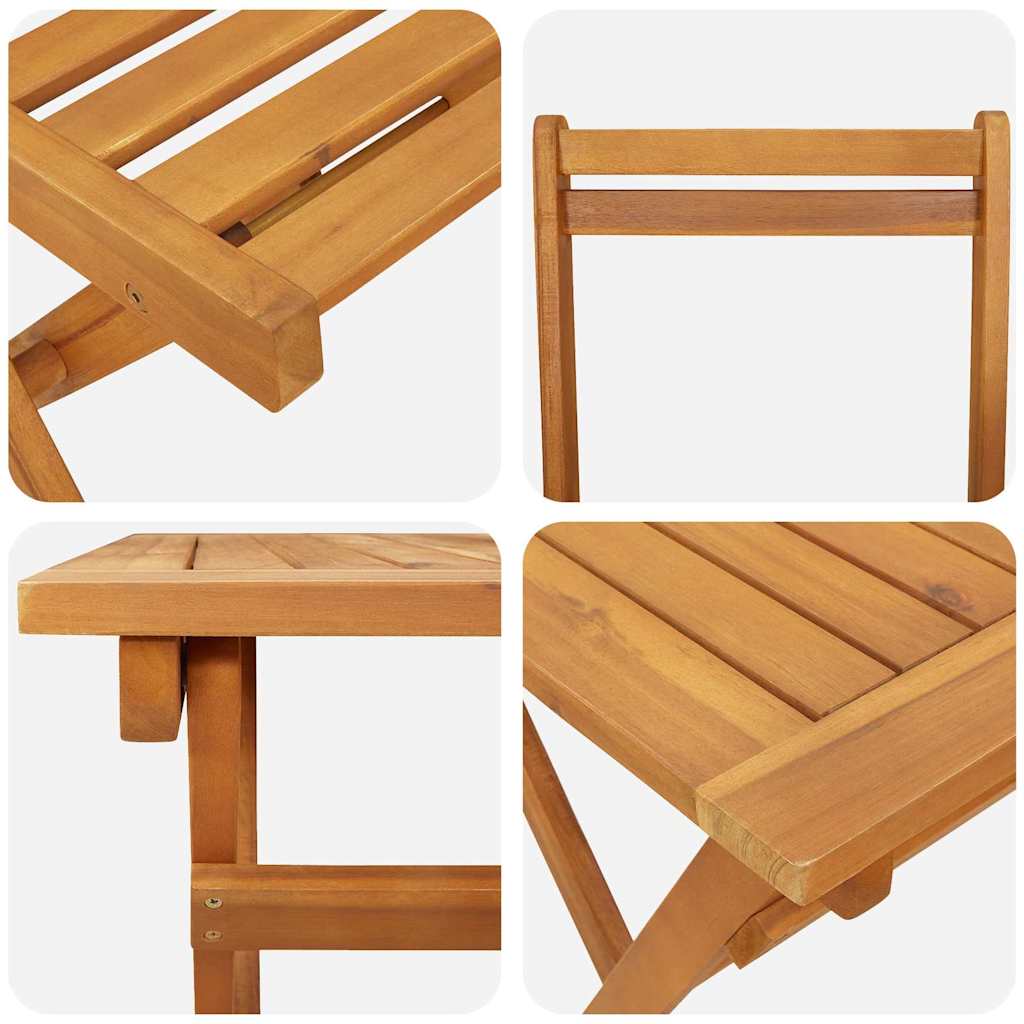 Garden Dining Set 9 pcs Brown Solid Acacia Wood