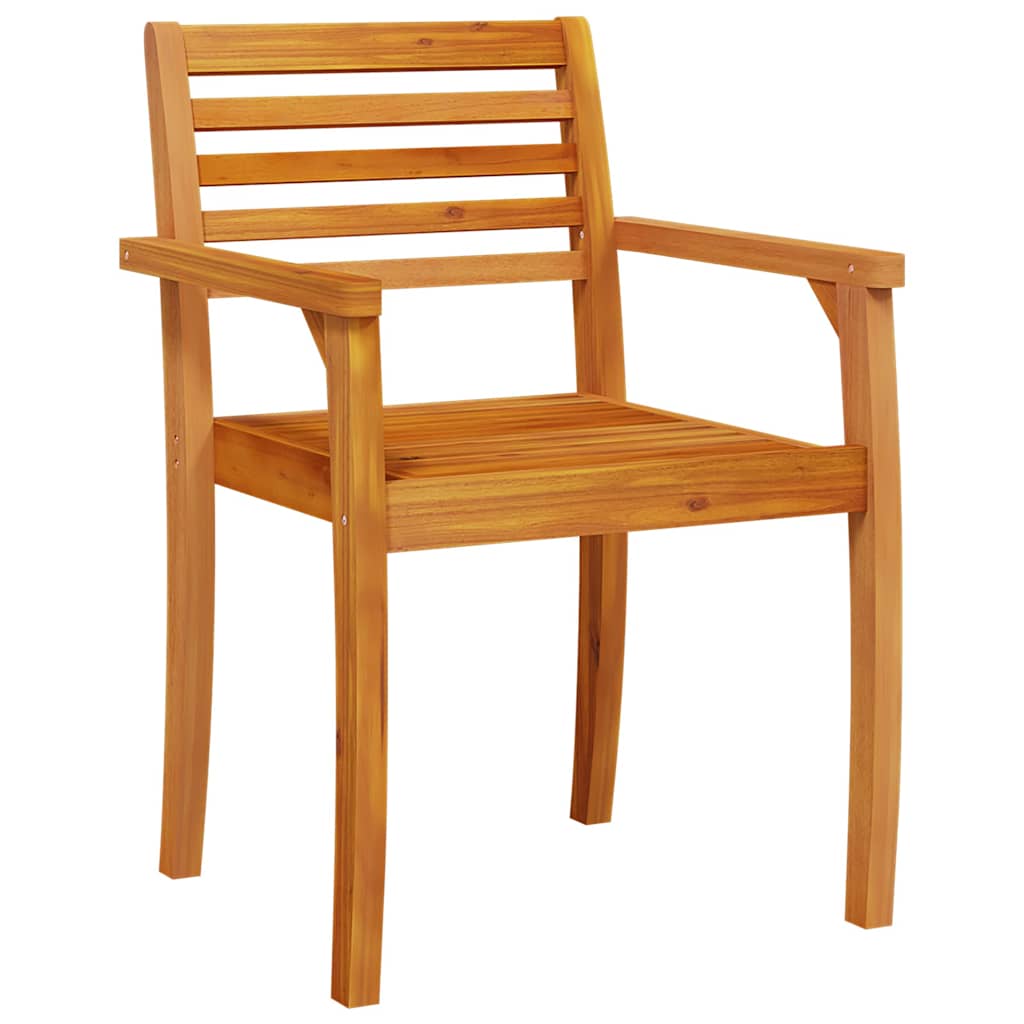 Garden Dining Set 5 pcs Brown Solid Acacia Wood