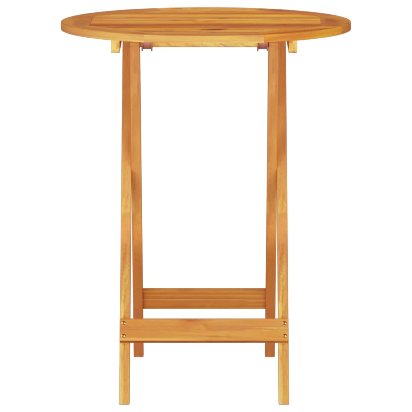 Folding Bistro Set Folding 3 pcs Brown Solid Acacia Wood
