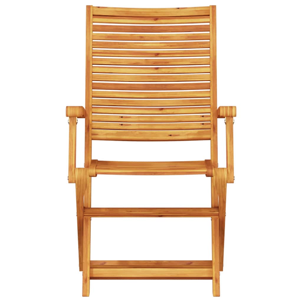Folding Bistro Set Folding 3 pcs Brown Solid Acacia Wood