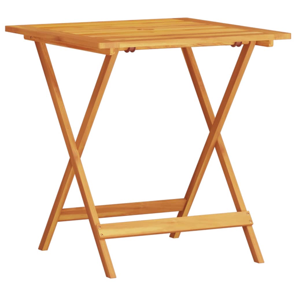 Folding Bistro Set Folding 3 pcs Brown Solid Acacia Wood