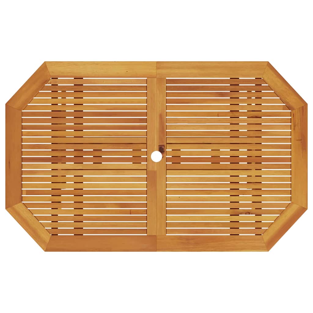 Garden Dining Set Folding 5 pcs Brown Solid Acacia Wood