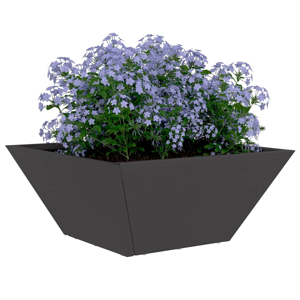 Garden Planter Black 35 x 35 x 15 cm Cold-rolled Steel