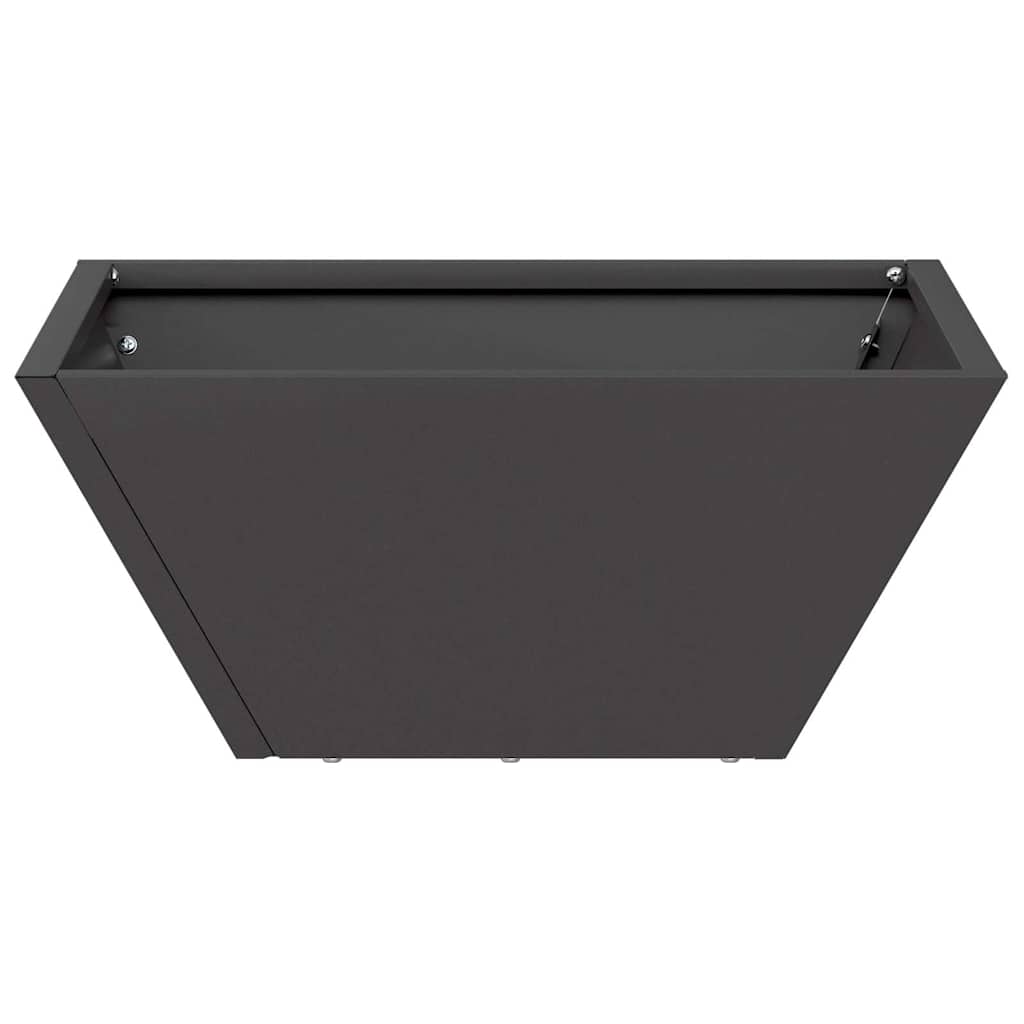 Garden Planter 5 pcs Black 35 x 35 x 15 cm Cold-rolled Steel