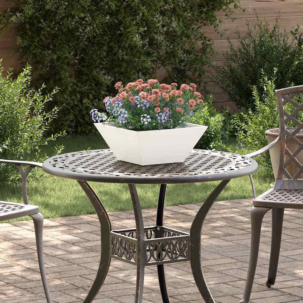 Garden Planter 5 pcs White 35 x 35 x 15 cm Cold-rolled Steel