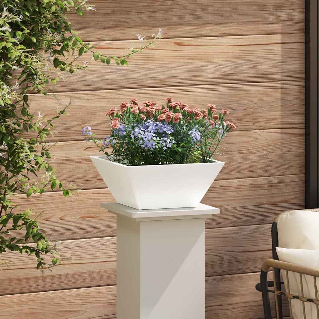 Garden Planter 5 pcs White 35 x 35 x 15 cm Cold-rolled Steel