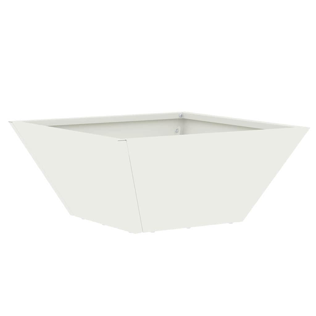 Garden Planter 5 pcs White 35 x 35 x 15 cm Cold-rolled Steel