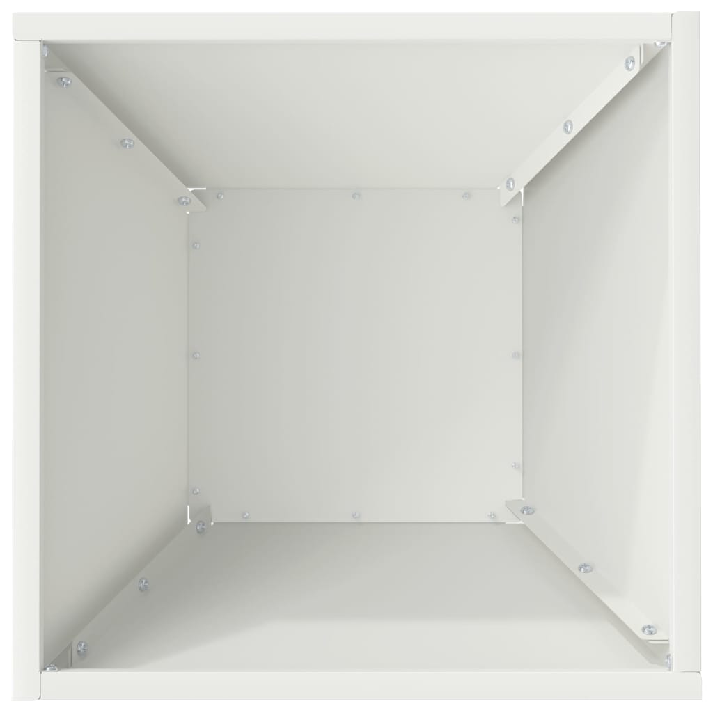 Garden Planter 5 pcs White 35 x 35 x 15 cm Cold-rolled Steel