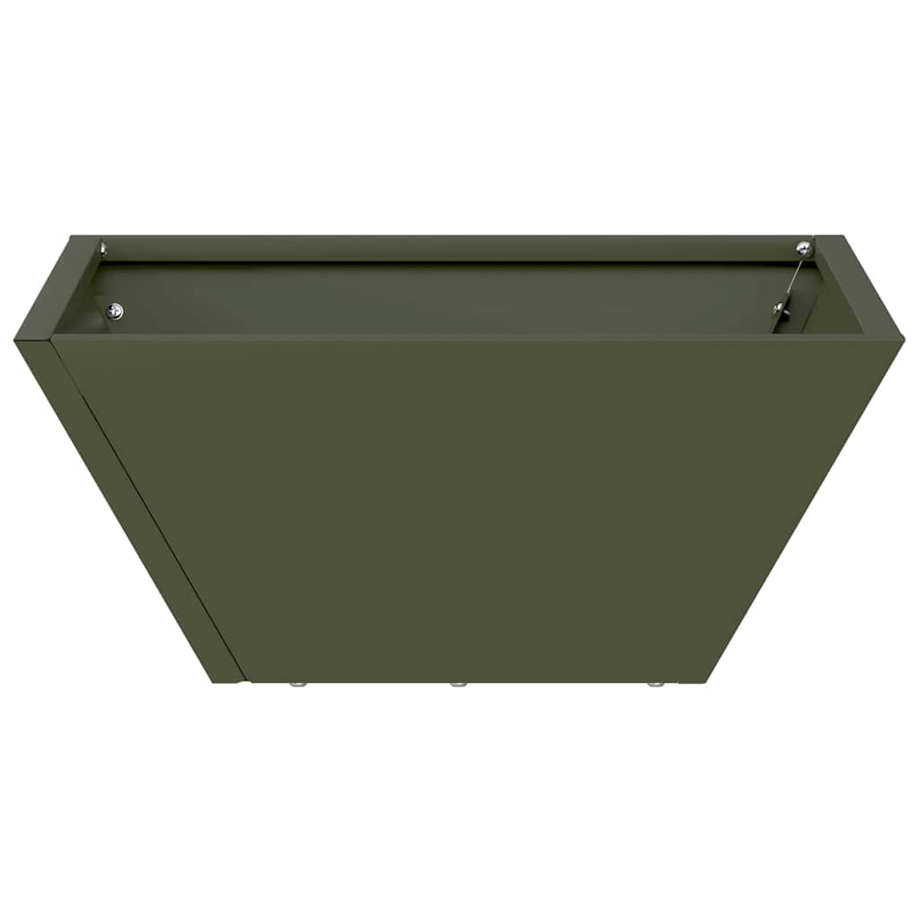 Garden Planter 5 pcs Olive Green 35 x 35 x 15 cm