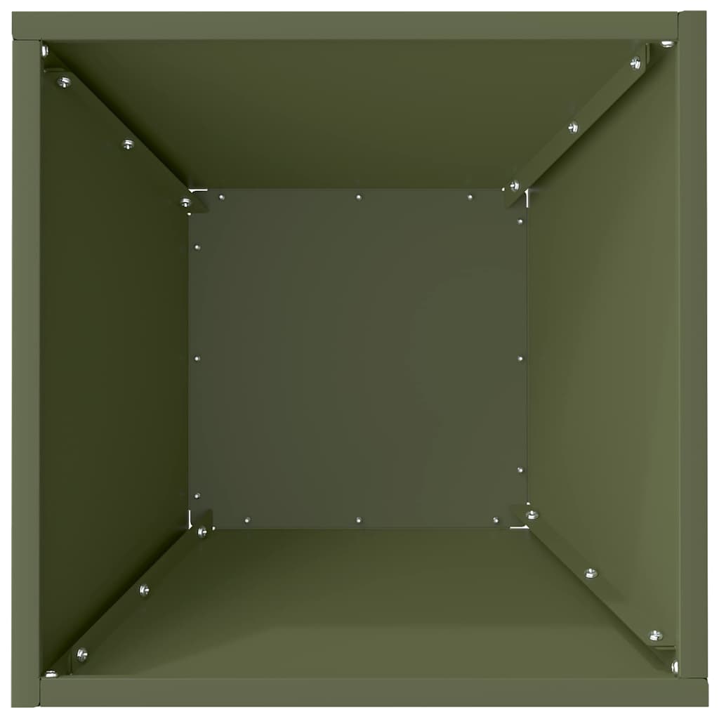 Garden Planter 5 pcs Olive Green 35 x 35 x 15 cm